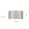 Clipse Applique murale Luminaires Paul Neuhaus LED Argenté, 2 lumières