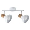 Holly Plafonnier Luminaires Rabalux Bois foncé, Blanc, 2 lumières