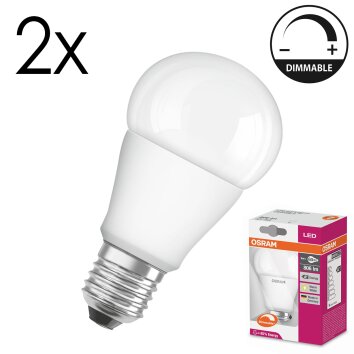 Luminaires Osram E27 LED 9 Watt blanc chaud dimmable 806 Lumen Luminaires Osram E27 LED 9 Watt blanc chaud dimmable 806 Lumen