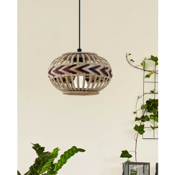 Suspension Eglo DONDARRION Noir, 1 lumière
