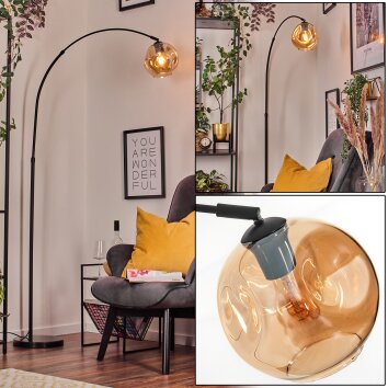 Ripoll Lampadaire, Lampadaires arc Noir, 1 lumière