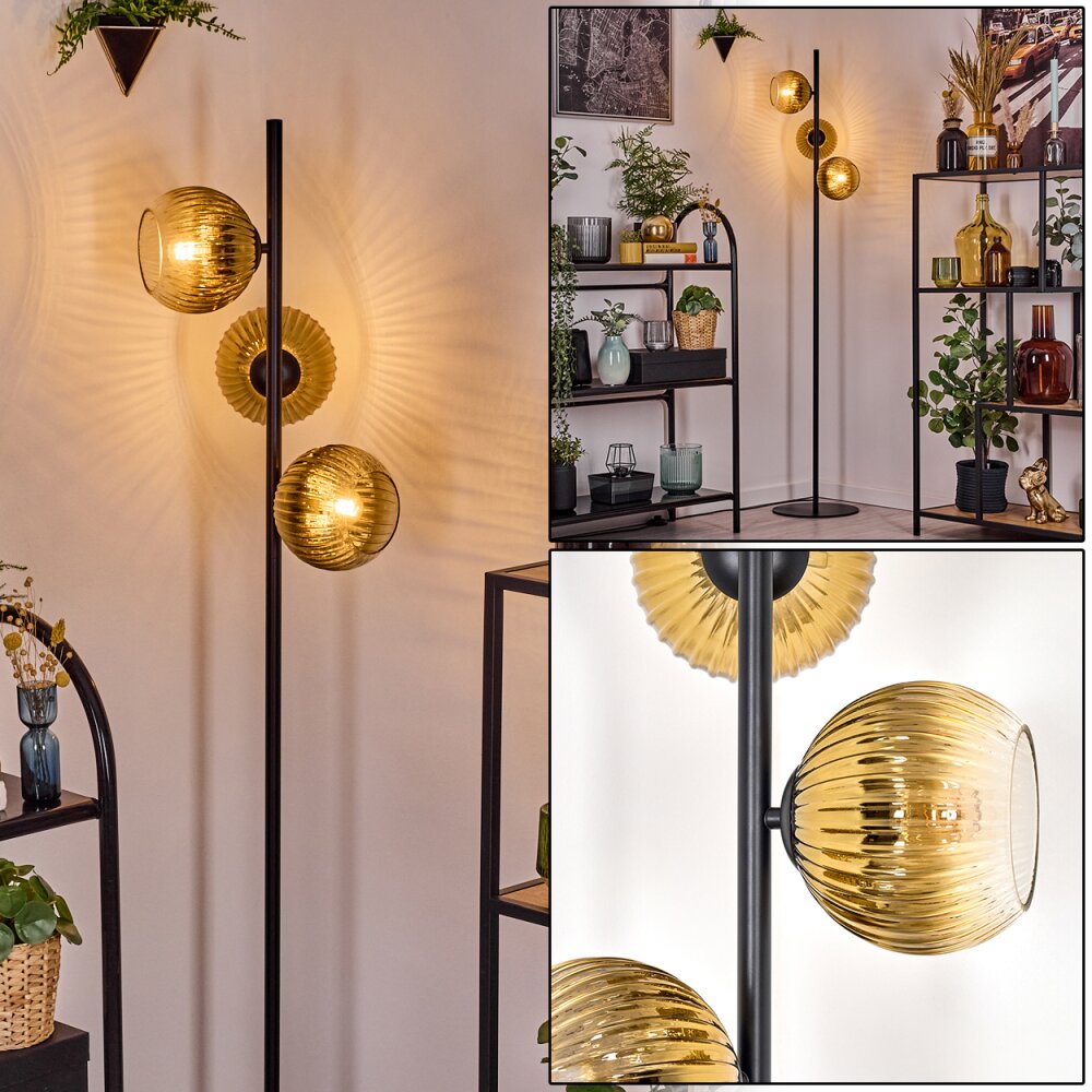 Koyoto Lampadaire 31 cm Or, Clair, 3 lumières main product photo