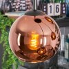 Koyoto Suspension, Boule lumineuse, Suspension grappe Cuivré, 4 lumières