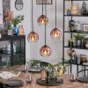 Koyoto Suspension, Boule lumineuse, Suspension grappe Clair, Cuivré, 4 lumières