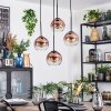 Koyoto Suspension, Boule lumineuse, Suspension grappe Clair, Cuivré, 4 lumières