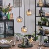 Ripoll Suspension, Boule lumineuse, Suspension grappe Ambre, 3 lumières