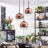Ripoll Suspension, Boule lumineuse, Suspension grappe Clair, Cuivré, 3 lumières