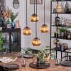 Koyoto Suspension, Boule lumineuse, Suspension grappe Cuivré, 4 lumières