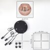 Koyoto Suspension, Boule lumineuse, Suspension grappe Cuivré, 4 lumières