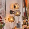 Ripoll Boule lumineuse, Applique murale Ambre, Fumé, 3 lumières
