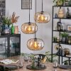 Apedo Suspension, Boule lumineuse, Suspension grappe Ambre, 3 lumières
