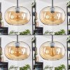 Apedo Suspension, Boule lumineuse, Suspension grappe Ambre, 3 lumières