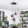 Ripoll Suspension, Boule lumineuse, Suspension grappe Fumé, 3 lumières