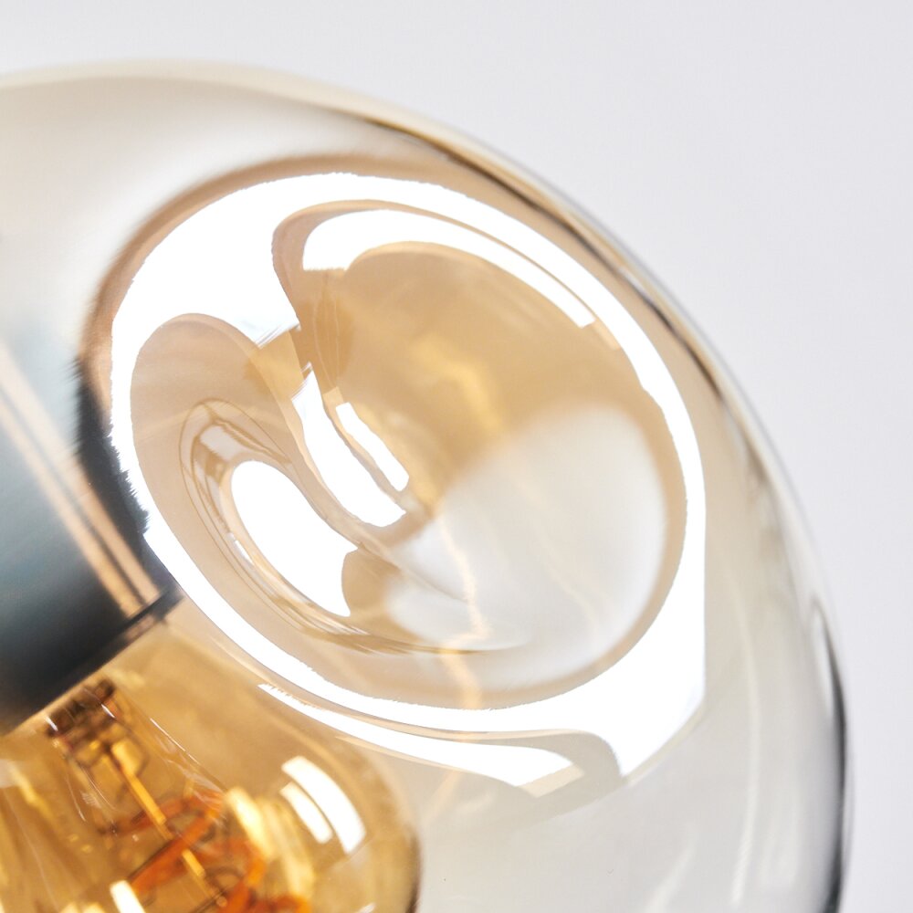 Ripoll Suspension, Boule lumineuse, Suspension grappe Ambre, Clair, 3 lumières