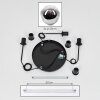 Ripoll Suspension, Boule lumineuse, Suspension grappe Clair, Fumé, 3 lumières