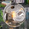 Ripoll Suspension, Boule lumineuse, Suspension grappe Clair, Fumé, 3 lumières