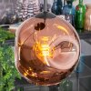 Ripoll Suspension, Boule lumineuse, Suspension grappe Cuivré, 3 lumières