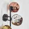 Ripoll Boule lumineuse, Applique murale Chrome, Or, Cuivré, Fumé, 3 lumières