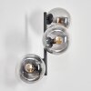 Gastor Boule lumineuse, Applique murale Clair, Fumé, 3 lumières