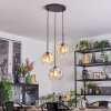 Ripoll Suspension, Boule lumineuse, Suspension grappe Ambre, Clair, 3 lumières