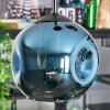 Ripoll Suspension, Boule lumineuse, Suspension grappe Bleu, Vert, Cuivré, 3 lumières