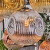Ripoll Suspension, Boule lumineuse, Suspension Écru, Noir, 8 lumières