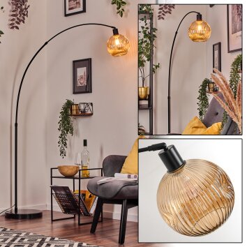 Ripoll Lampadaire Noir, 1 lumière