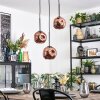 Ripoll Suspension, Boule lumineuse, Suspension grappe Cuivré, 3 lumières