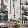 Ripoll Suspension, Boule lumineuse, Suspension grappe Ambre, 4 lumières