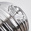Ripoll Suspension, Boule lumineuse, Suspension grappe Chrome, Fumé, 3 lumières