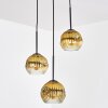 Ripoll Suspension, Boule lumineuse, Suspension grappe Or, Clair, 3 lumières