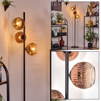 Ripoll Lampadaire Clair, Cuivré, 3 lumières