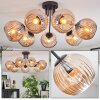 Ripoll Plafonnier, Boule lumineuse Ambre, 7 lumières
