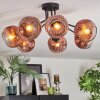 Ripoll Plafonnier, Boule lumineuse Clair, Cuivré, 7 lumières