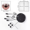 Ripoll Suspension, Boule lumineuse, Suspension grappe Clair, Cuivré, 4 lumières
