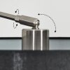 Soungou Lampadaire, Lampadaires arc Nickel mat, Noir, 1 lumière