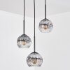 Ripoll Suspension, Boule lumineuse, Suspension grappe Clair, Fumé, 3 lumières