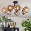 Ripoll Plafonnier, Boule lumineuse Chrome, Clair, Fumé, 7 lumières