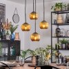 Koyoto Suspension, Boule lumineuse, Suspension grappe Or, 4 lumières