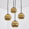 Koyoto Suspension, Boule lumineuse, Suspension grappe Or, 4 lumières