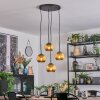 Koyoto Suspension, Boule lumineuse, Suspension grappe Or, 4 lumières