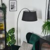 Bassagoda Lampadaire Chrome, Noir, 1 lumière