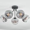 Ripoll Plafonnier, Boule lumineuse Chrome, Clair, Fumé, 5 lumières