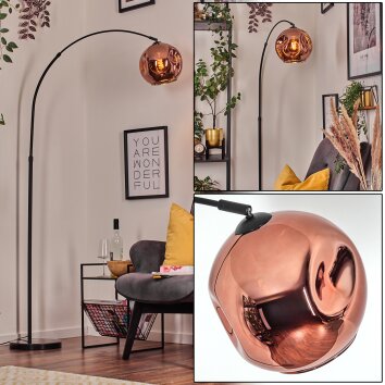 Ripoll Lampadaire, Lampadaires arc Noir, 1 lumière