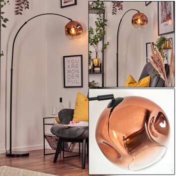 Ripoll Lampadaire, Lampadaires arc Noir, 1 lumière