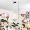 Bassagoda Suspension, Suspension beige, Blanc, 1 lumière