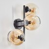 Koyoto Boule lumineuse, Applique murale Ambre, Clair, 3 lumières