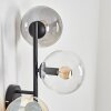 Gastor Boule lumineuse, Applique murale Ambre, Clair, Fumé, 3 lumières
