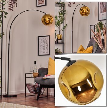 Ripoll Lampadaire, Lampadaires arc Noir, 1 lumière