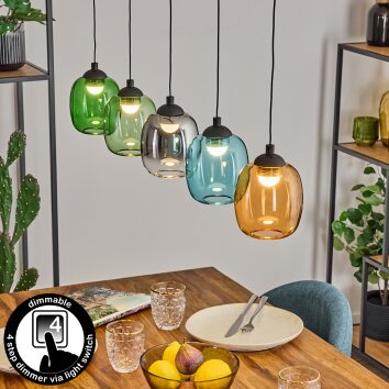 Lavel Suspension, Suspension LED Bleu, Vert, Clair, Orange, Fumé, 1 lumière